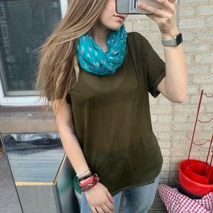 Olive green top